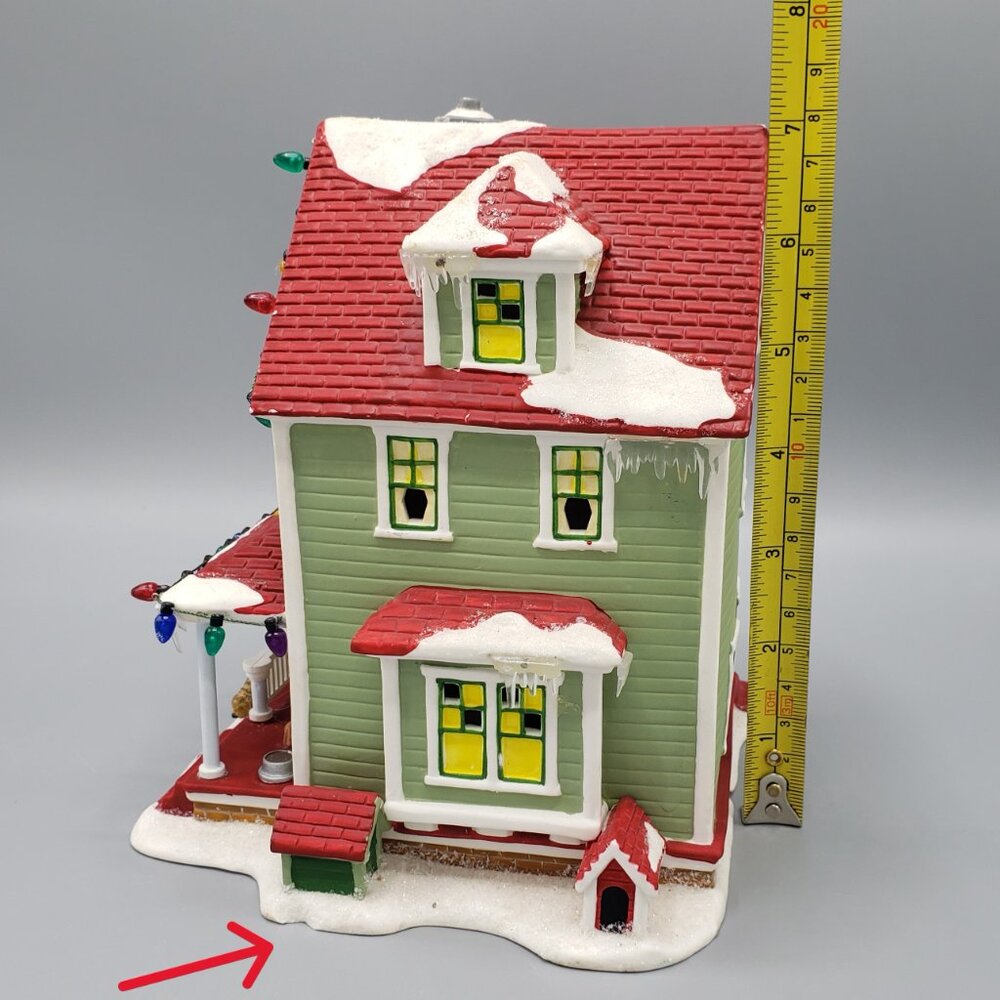 Dept 56 The Bumpus House 2006 A Christmas Story Village House with Light CHIPPED - Picture 8 of 16